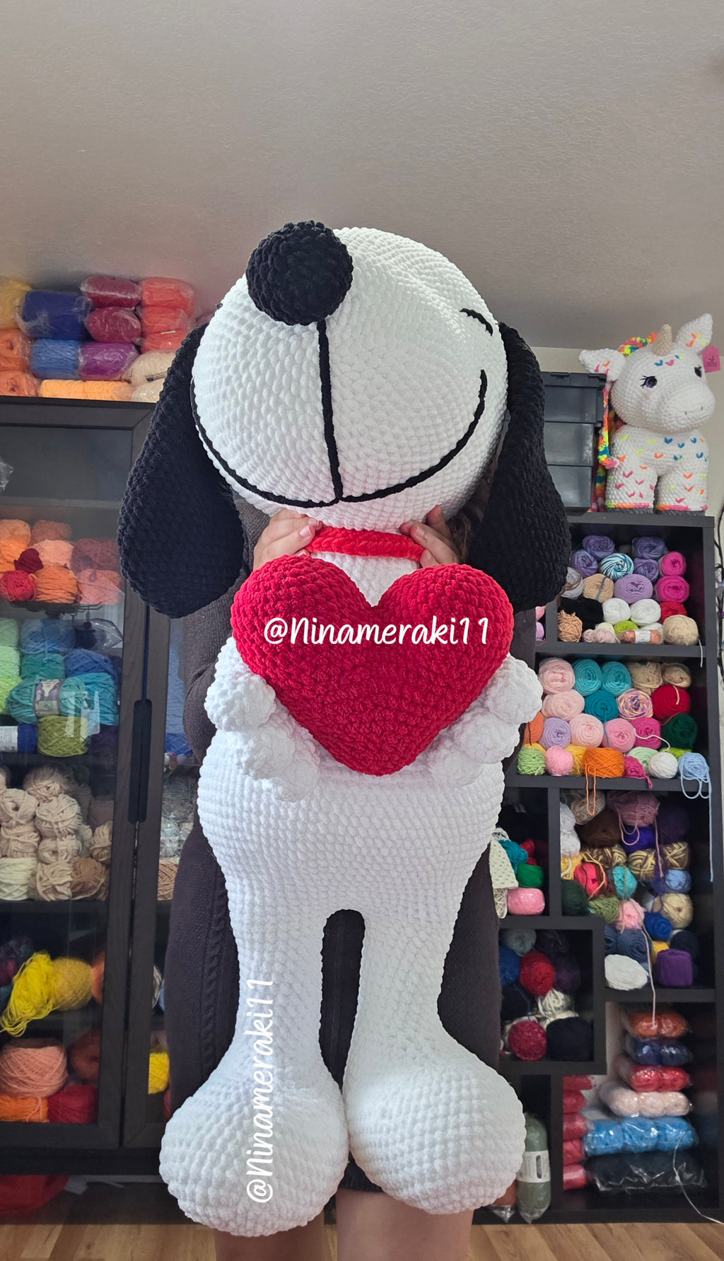 handmade crochet snoopy
