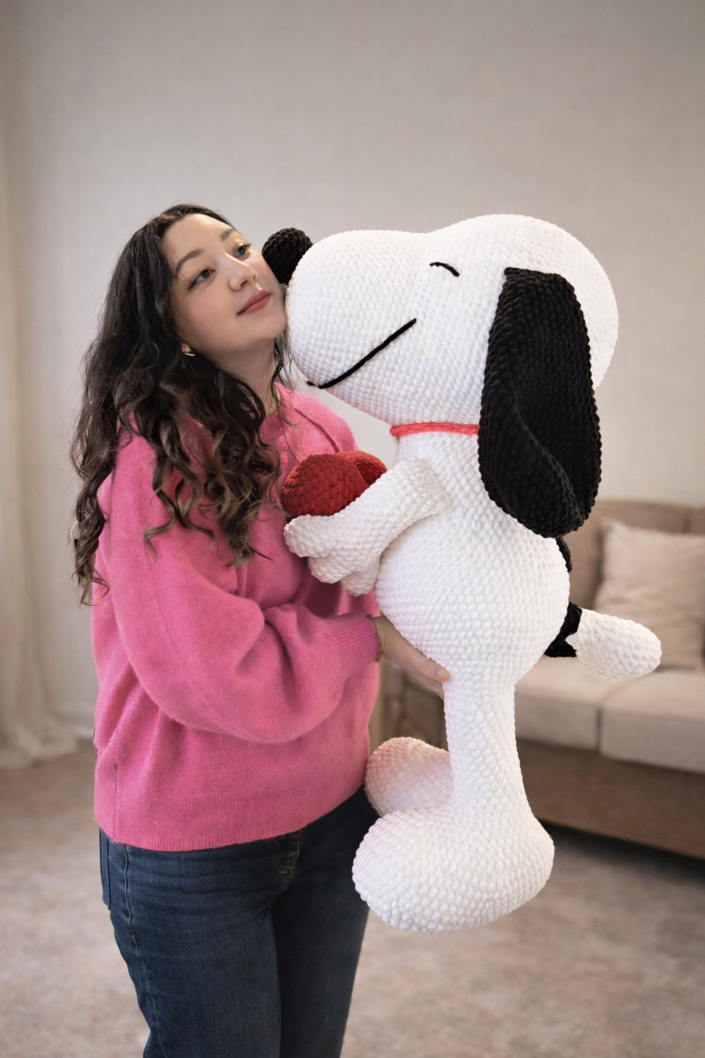 handmade crochet snoopy